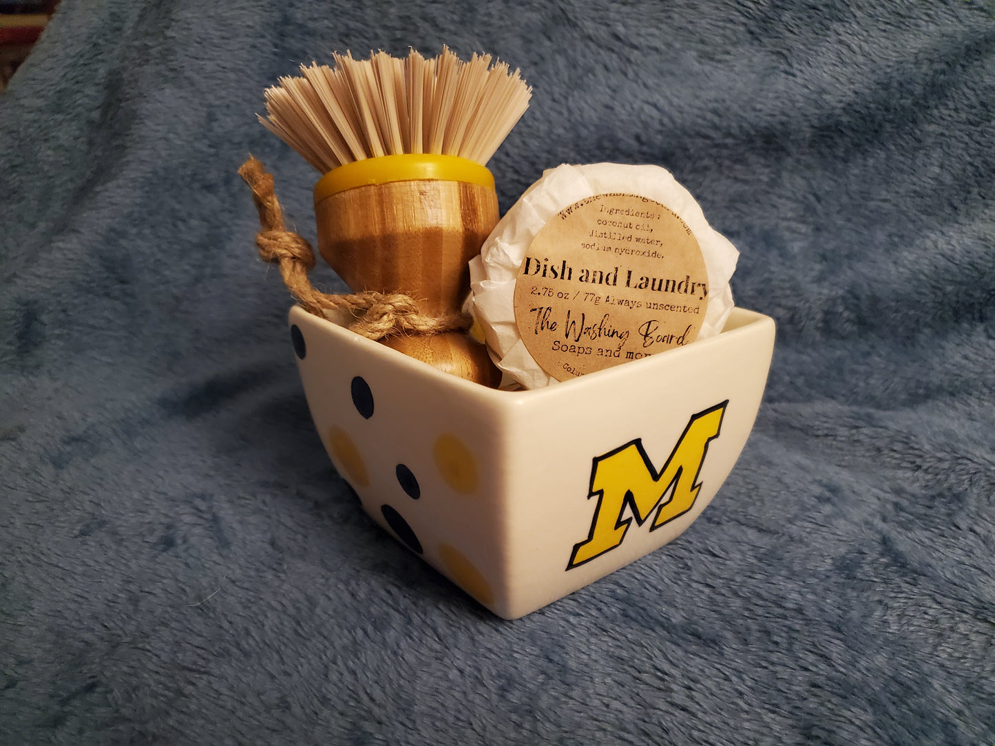 Dish Soap and Brush set,  limited Michigan edition