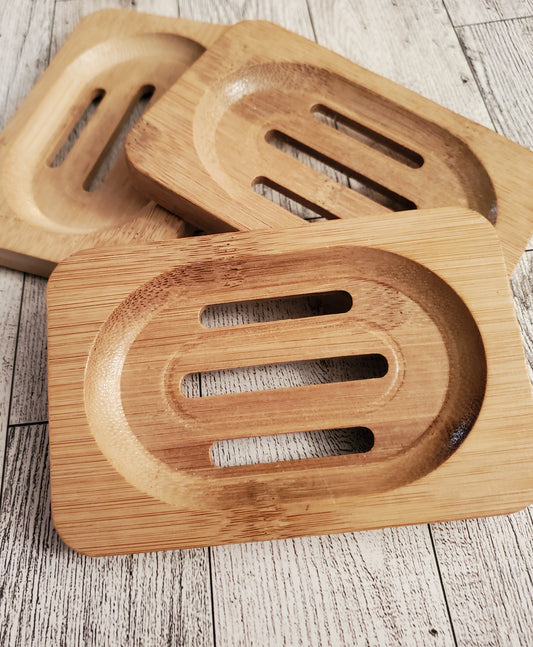 3 Medium color soap dishes together (larger)