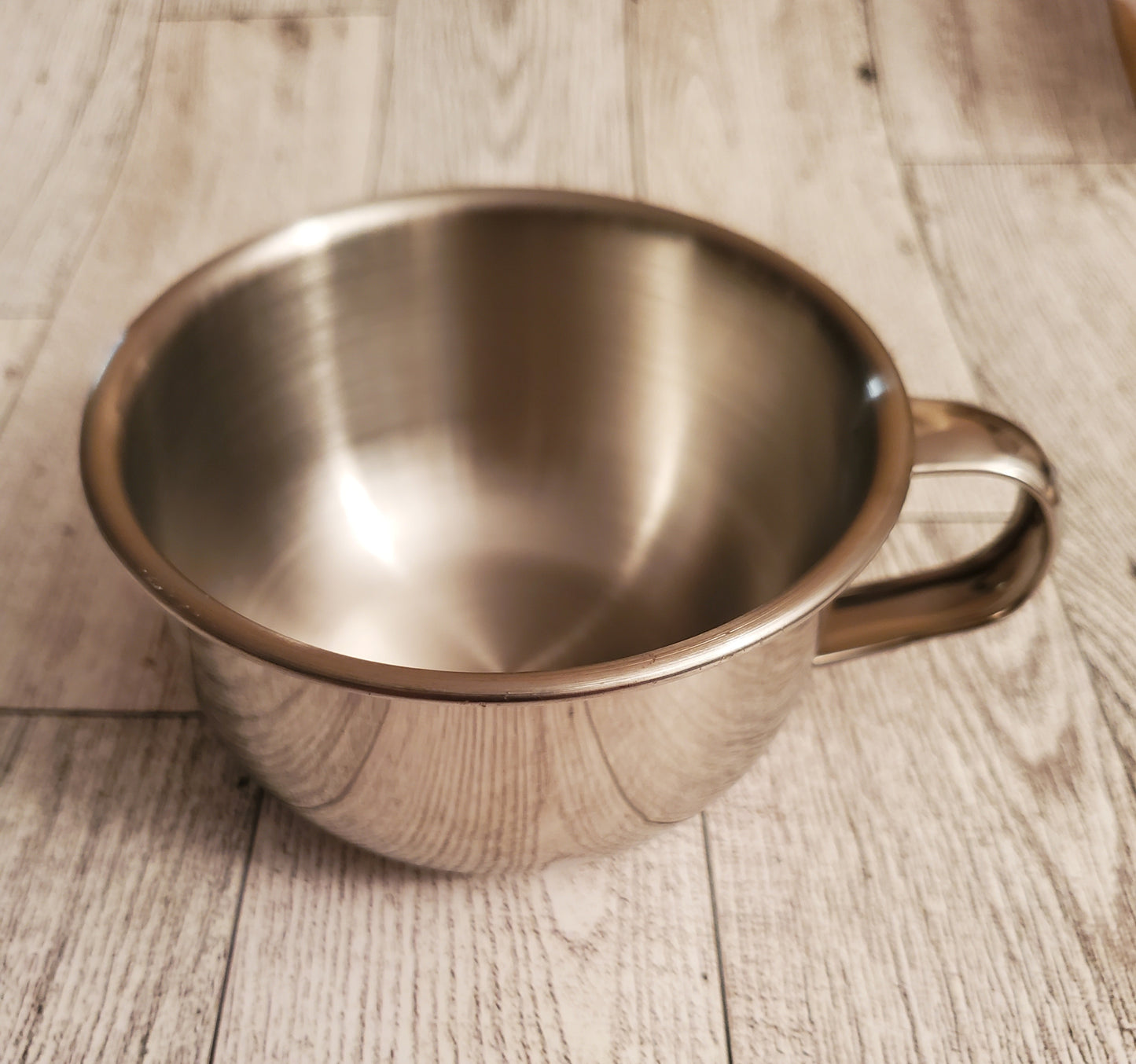 Shave Bowl, stainless steel