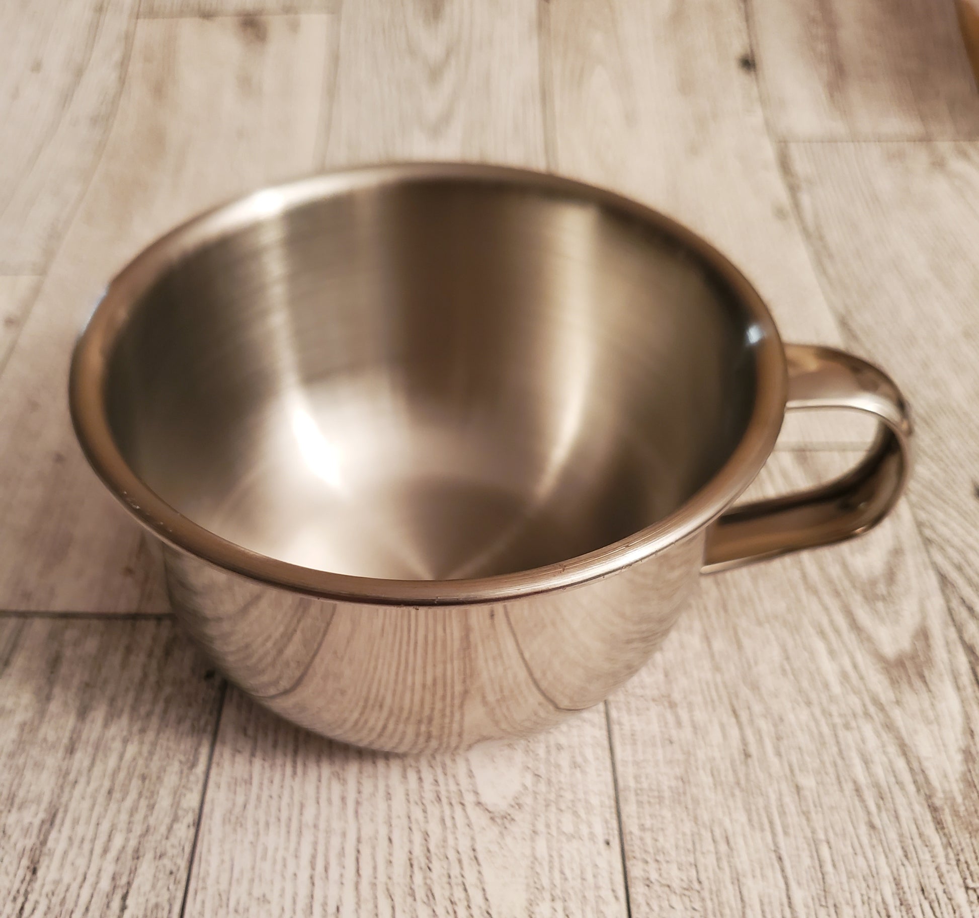 Shave Bowl, stainless steel