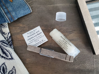 Unscented unflavored lip balm from The Washing Board.