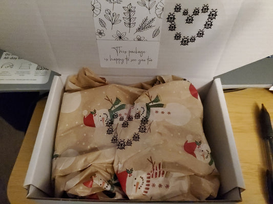 Fun gift wrap and card