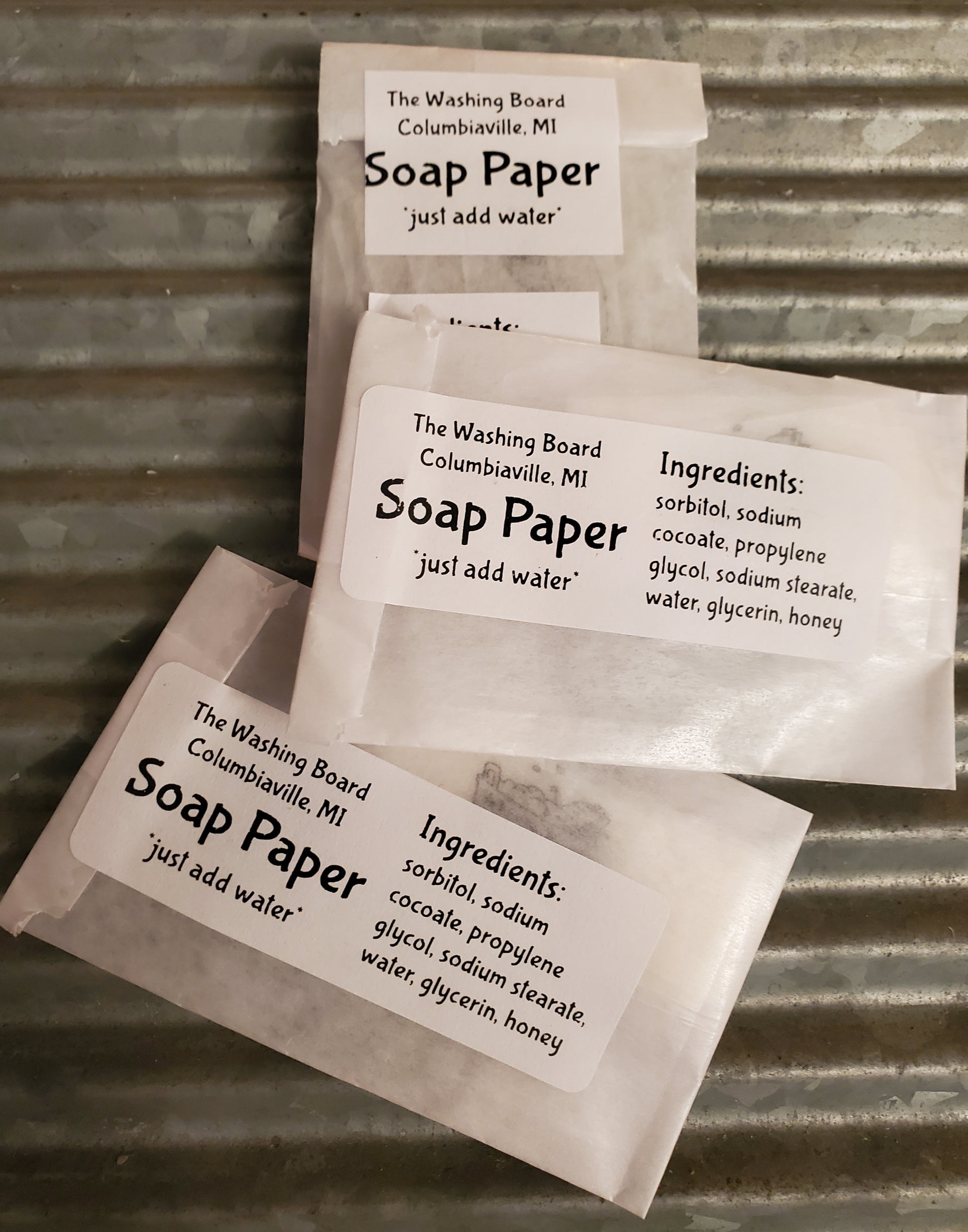3 packs of soap paper refills